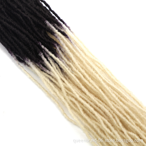 Goddess Locs Crochet Hair Micro Sister Straight Braids 18Inch Mini Locs Synthetic African Braids